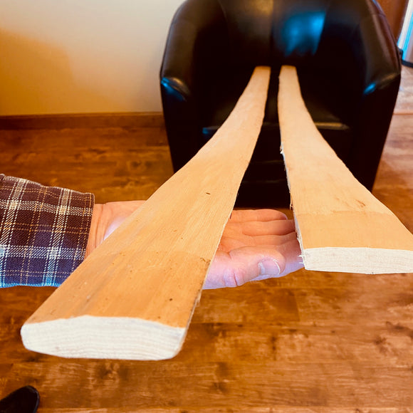 Premium Hickory Floor Tillered Bow Stave, heat treated with a slight reflex