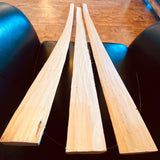 Premium Hickory Floor Tillered Bow Stave, heat treated with a slight reflex